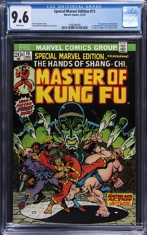 1973 Marvel Comics "Special Marvel Edition" #15 - (1st Appearance of Shang-Chi) - CGC 9.6 White Pages